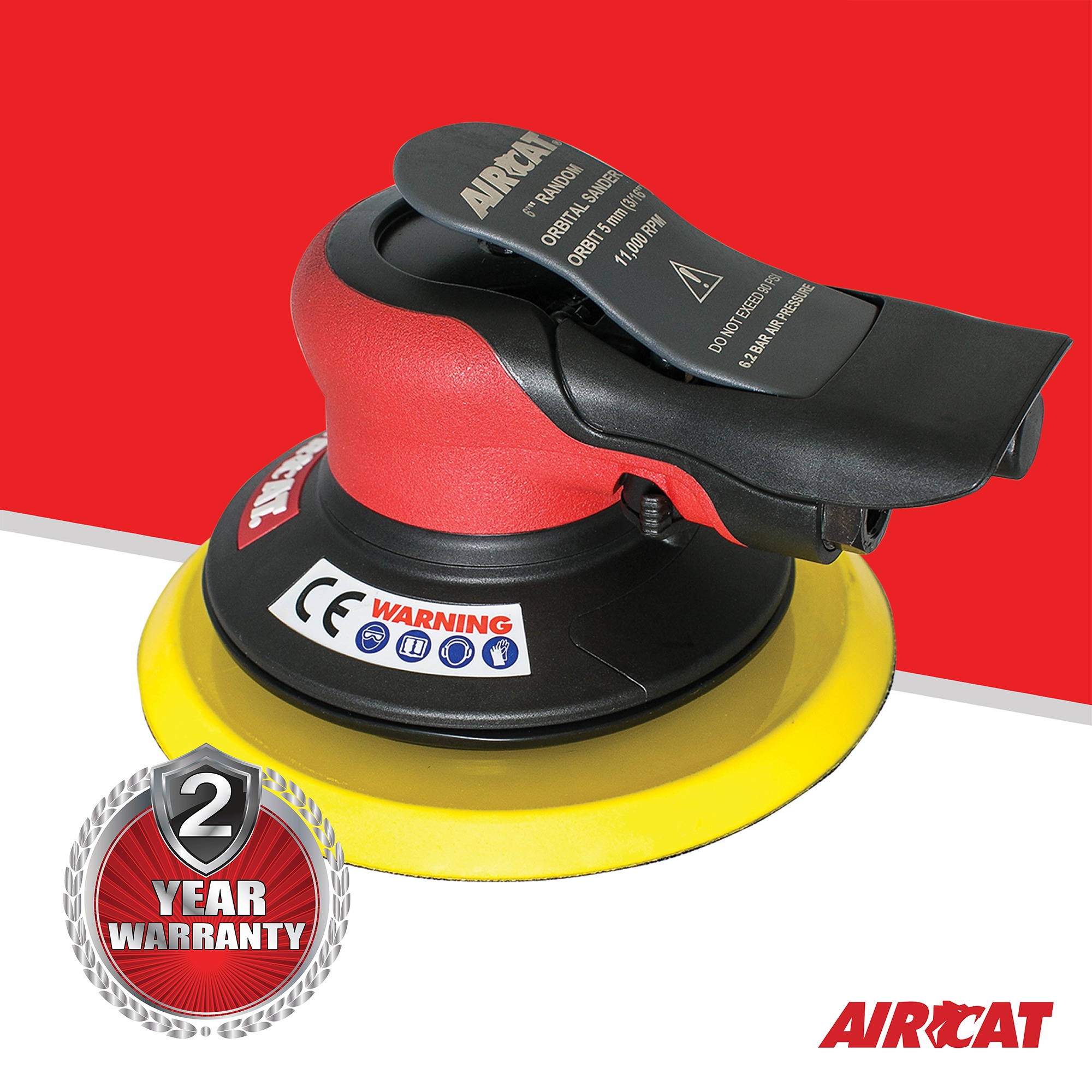 ムカイAIR-STICK AS-1511S ure AIRCAT NON VAC ORBITAL PALM SANDER (3