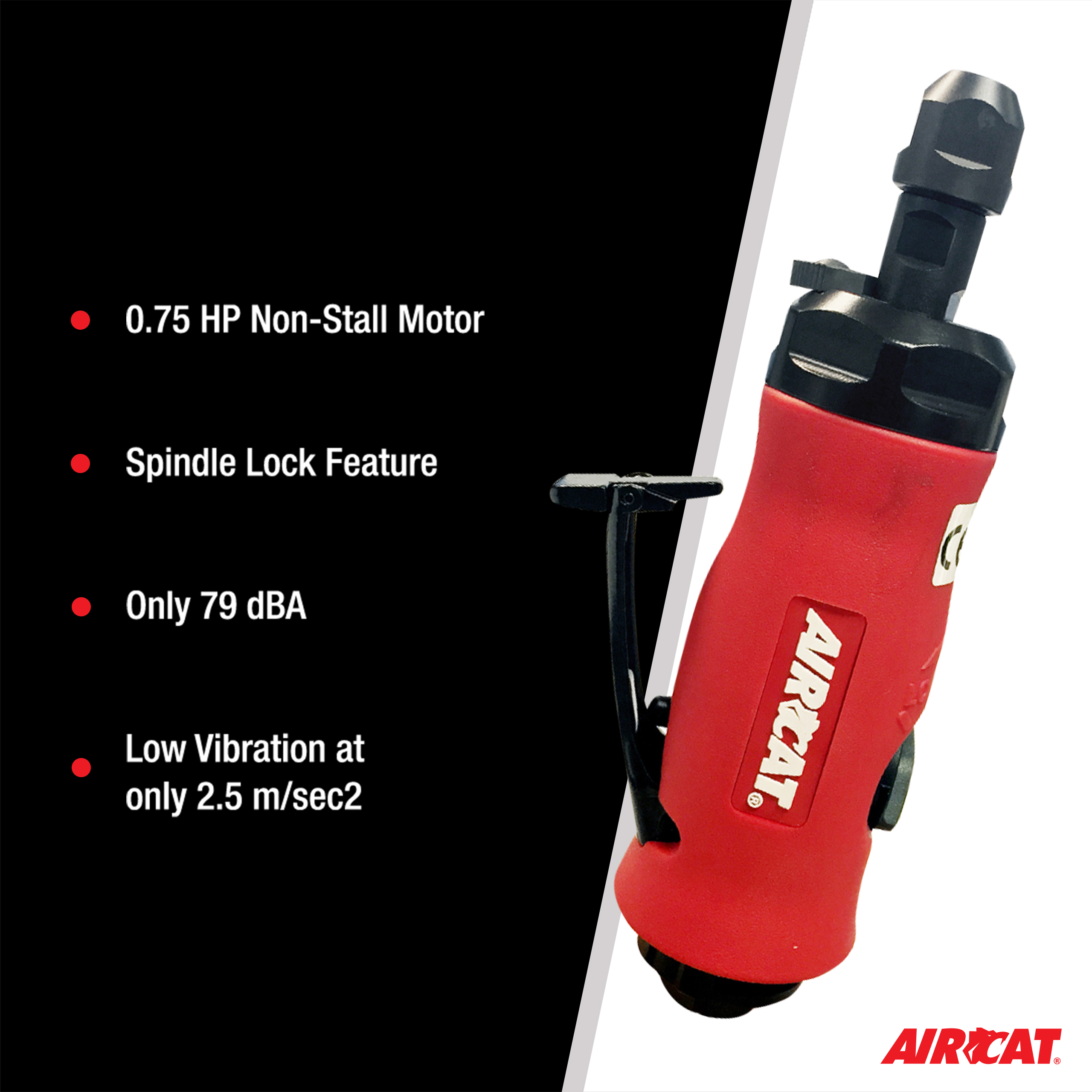 AIRCAT .75 HP STRAIGHT DIE GRINDER WITH SPINDLE LOCK – AIRCAT