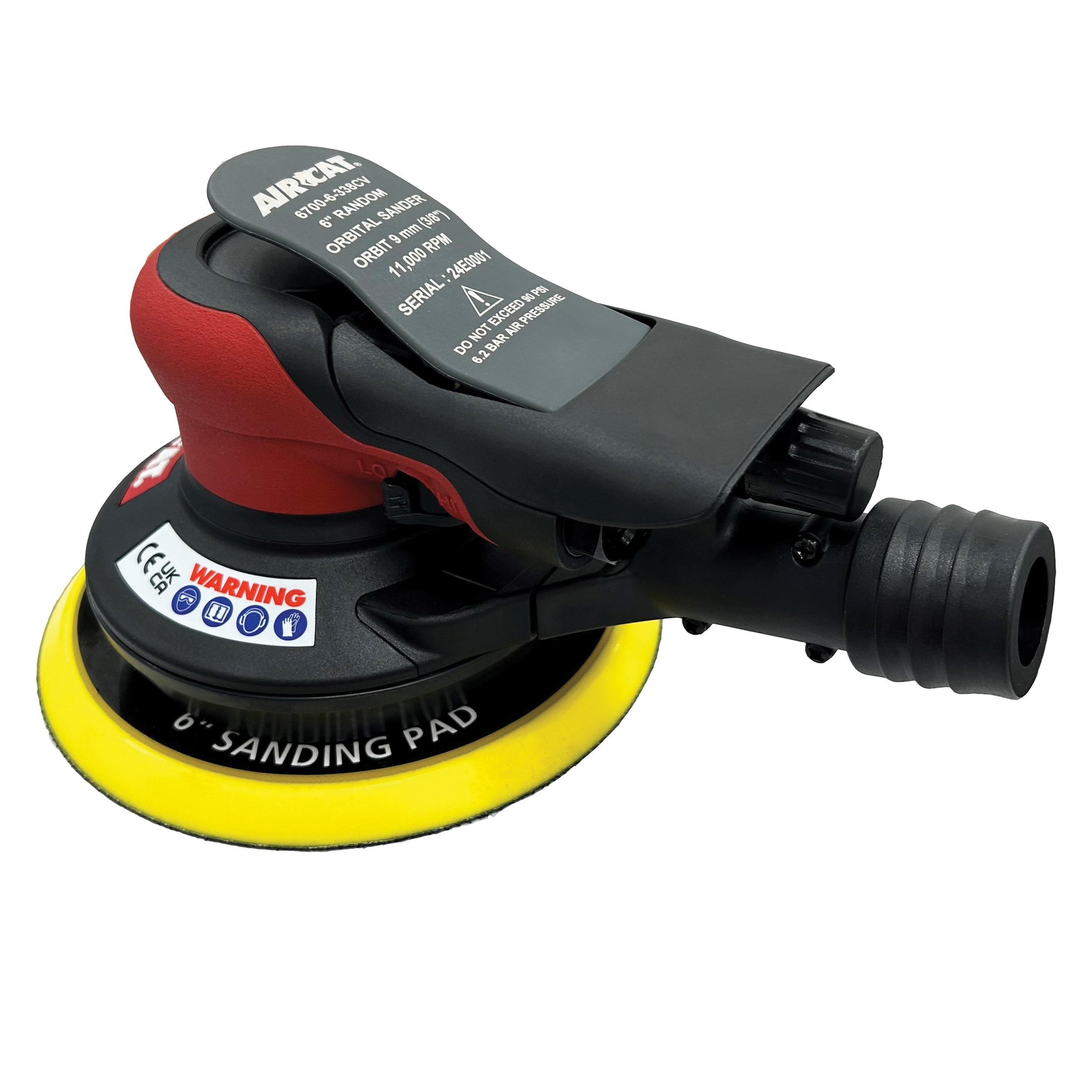 AIRCAT CENTRAL VAC ORBITAL PALM SANDER (3/8 IN. ORBIT) – AIRCAT